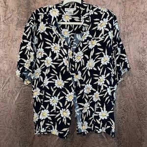 VINTAGE button up shirt & short set